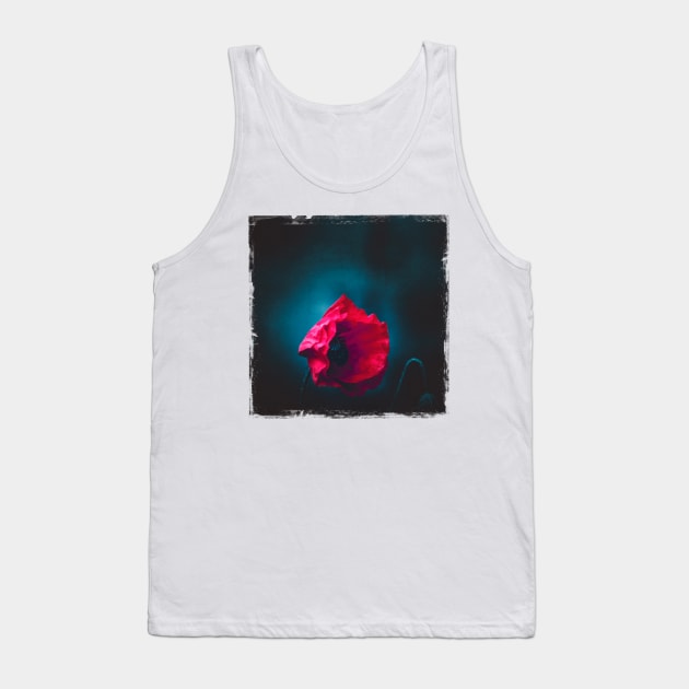 Night Poppy Tank Top by DyrkWyst